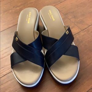 Cole Haan slide wedges